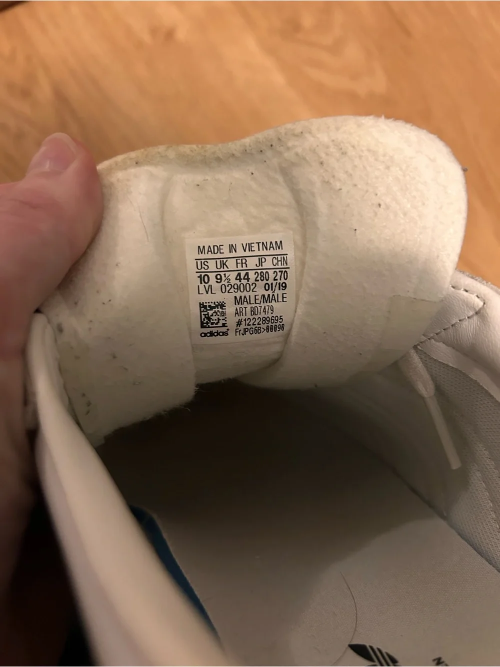 adidas White Gazelle Sneakers with Gum Outsole